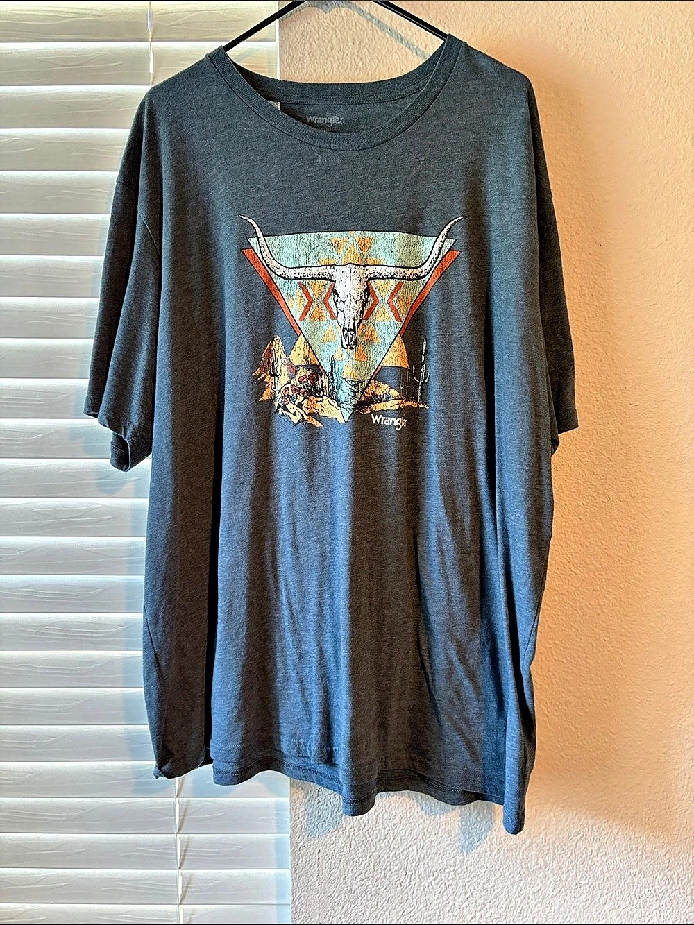 Wrangler High Desert Skull Graphic T-Shirt Gray XXL